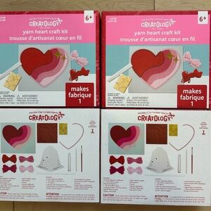 Creatology Yarn Heart Craft Kits (4) NEW